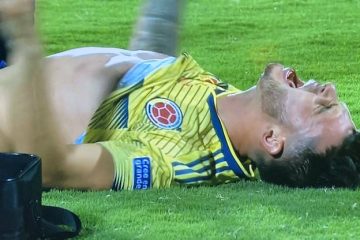 Nicolás Benedetti se lesiona de nuevo y abandona el campo en llanto