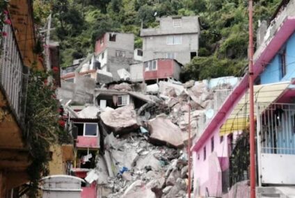 Desalojadas, el 50% de familias «en riesgo» por posible derrumbe en el Cerro del Chiquihuite