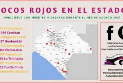 Ubican 11 municipios como focos rojos por violencia contra las mujeres