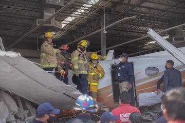 Identifican a víctimas del desplome de aeronave en supermercado de Temixco, Morelos