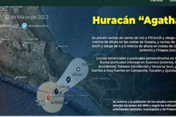Ocho municipios de Chiapas en alerta por Ágatha