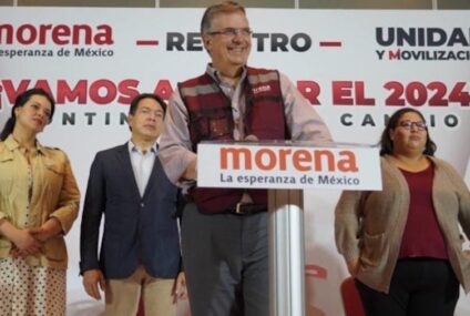 Marcelo Ebrard se registra como aspirante a la candidatura presidencial de Morena en 2024