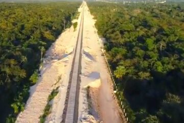 AMLO: tramo de Palenque a Cancún del Tren Maya está por terminarse