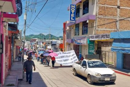 Marcha por la paz en Frontera Comalapa: Exigen atención a vías bloqueadas y justicia