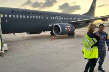 Llega a Tel Aviv primer avión de la Fuerza Aérea Mexicana para repatriar a mexicanos