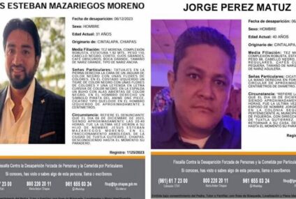 Continúa la incertidumbre en caso de desaparición en Tuxtla Gutiérrez
