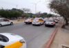 Taxistas marchan en caravana, exigen salida de Uber y Didi