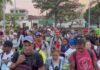 Nuevo contingente de migrantes salió de Tapachula este lunes