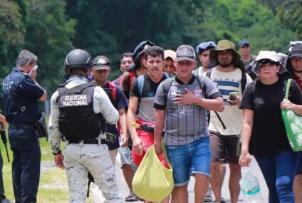 Segunda caravana multitudinaria llegó al municipio de Arriaga