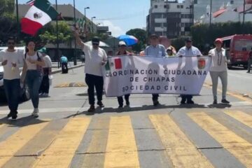 Trabajadores de El Poder Judicial siguen manifestándose en Chiapas