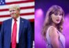 Trump dice que Taylor Swift «probablemente pagará un precio» por no apoyarlo