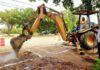 Dan banderazo a construcción de puente peatonal en el Libramiento Sur-Oriente
