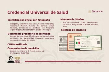 Sheinbaum llama a la credencialización para el sistema universal de salud; comienza el 2 de abril por letra y edad