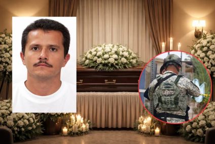 La procesión funeraria del Mencho lleva su cuerpo a Jalisco