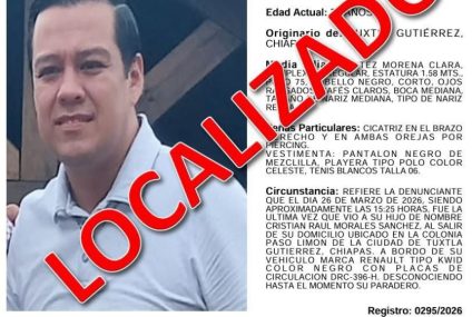 Localizan con vida a conductor de Didi reportado desaparecido en Tuxtla Gutiérrez