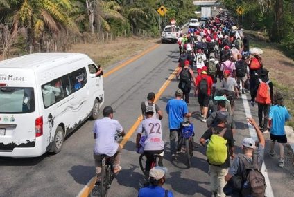 Luego de acuerdos autoridades migratorias desarticulan caravana Génesis en Tonalá Luego de acuerdos autoridades migratorias desarticulan caravana Génesis en Tonalá